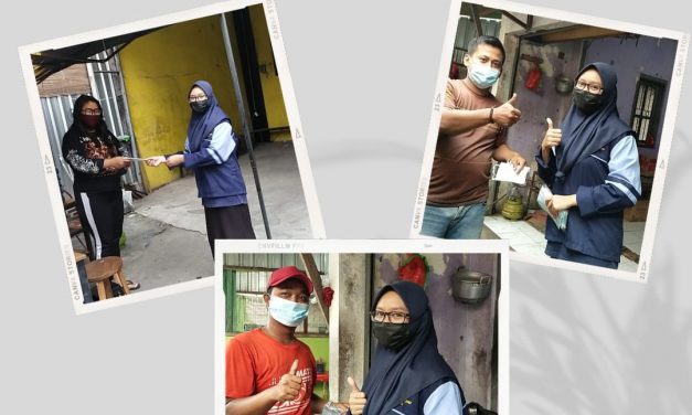Cegah Penularan Covid-19, Mahasiswa KKN UIN Walisongo Membagikan Masker Gratis