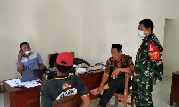Marak Aksi Kejahatan, Babinsa Koramil 12/Mranggen Ajak Pemdes Waru Antisipasi Bersama