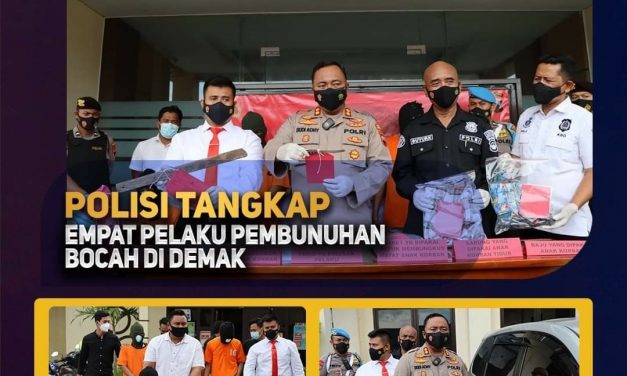 Polisi Tangkap Empat Pelaku Pembunuhan Bocah di Demak, Ini Kronologinya