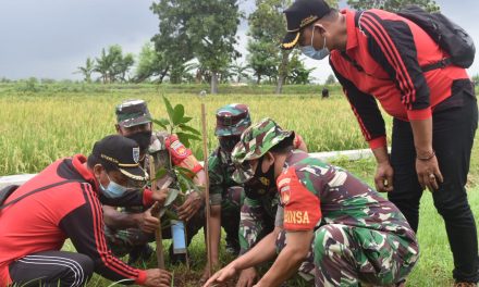 Lestarikan Lingkungan, Jajaran Kodim 0716/Demak Gelar Aksi Tanam Serentak 500 Pohon