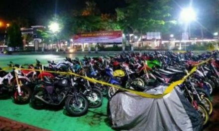 83 Motor Knalpot “Grong” Terjaring Razia Polres Pati