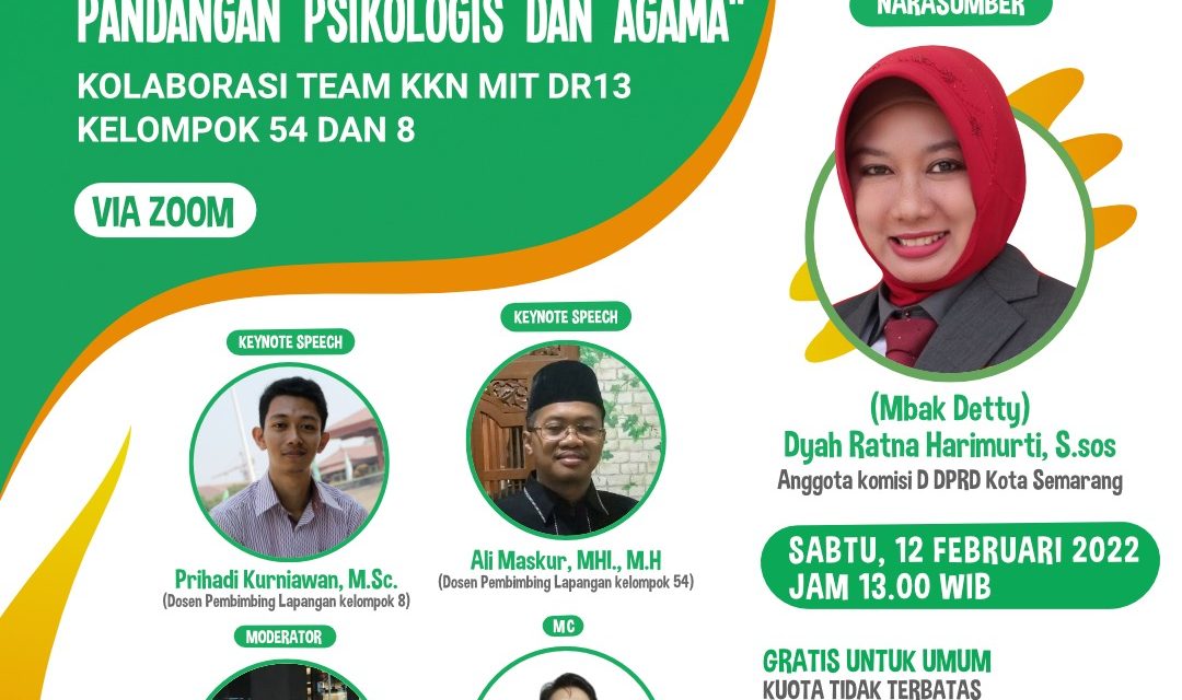 Webinar Relasi Agama dan Sains (Kesehatan) dengan Tema “Kekerasan Seksual dalam Pandangan Psikologis dan Agama”