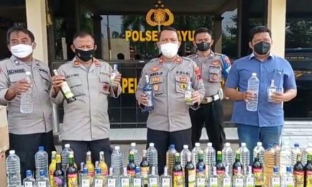 Razia Pekat, Polsek Tayu Sita 185 Botol Miras