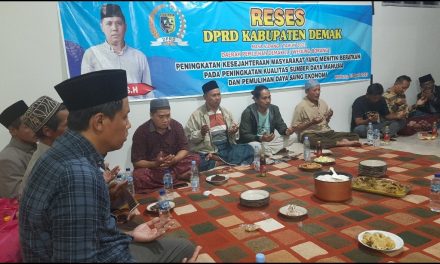 Fatkhan ,SH Anggota Dewan Demak Serap Aspirasi Konstituen di Acara Reses