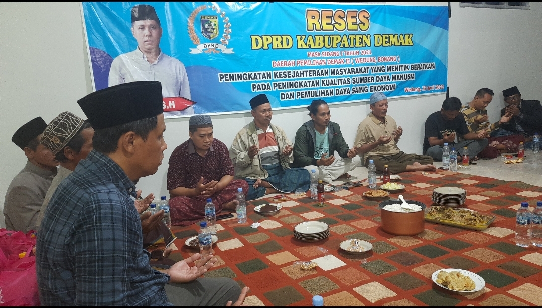 Fatkhan ,SH Anggota Dewan Demak Serap Aspirasi Konstituen di Acara Reses