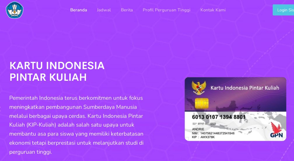 MAU KULIAH GRATIS YA DAFTAR KIP KULIAH SAJA