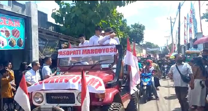 H Sudewo Ikut Ramaikan Karnaval Budaya di Kajen Margoyoso Pati.