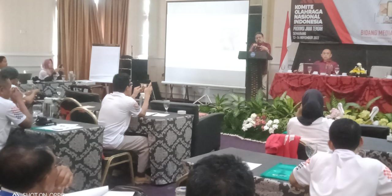 35  Bidang Media dan Humas KONI Kabupaten/kota  Ikuti Workshop