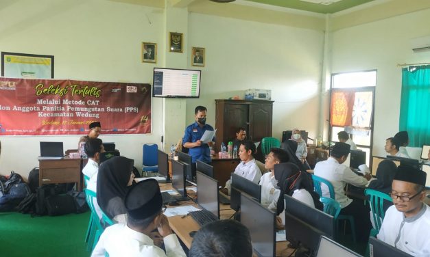 Tes CAT PPS Pemilu 2024 Wedung di SMK Al-Ittihad Jungpasir