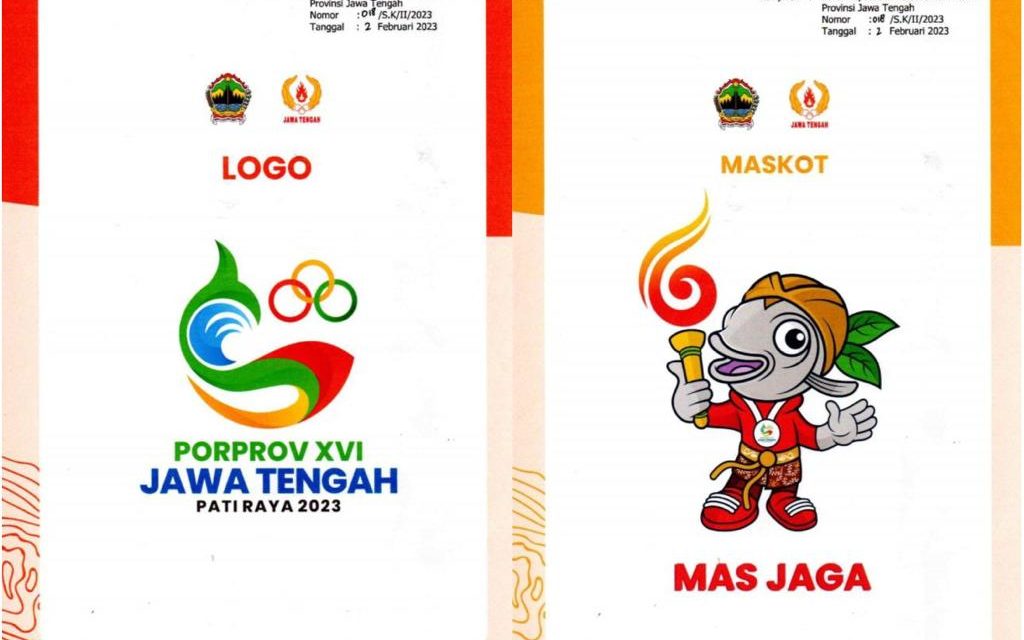 Logo dan Maskot Porprov Jawa Tengah XVI Tahun 2023