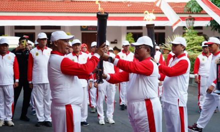 Obor Api Mrapen Porprov XVI Bermalam Dipendopo Kabupaten Pati