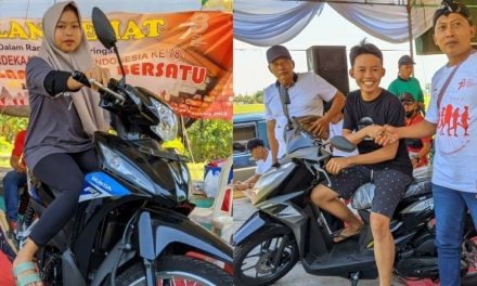 Inilah Pemenang 2 Hadiah Sepeda Motor di Jalan Sehat Desa Pecangaan Kulon