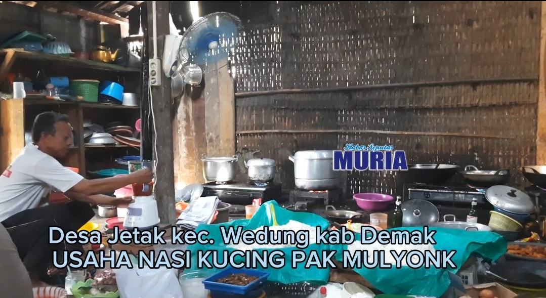 Mulyono Pemasok Warung Nasi Kucing Asal Desa Jetak Demak , Sudah 10 Tahun Lebih