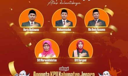 Ada 2 Wajah Baru Anggota KPU Jepara , Ris Andi Kusuma Ketua Baru