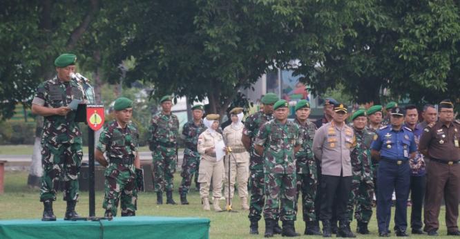 Apel Gabungan Pengamanan Pemilu Tahun 2024 Di Wilayah Kabupaten Pati