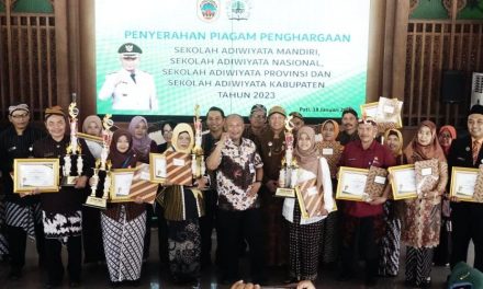 41 Penghargaan Sekolah Adiwiyata Tahun 2023 Diserahkan Pj Bupati Pati