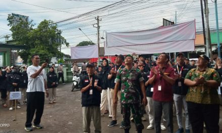 Pelepasan Burung Dara dan Balon Tandai Gelar Apel siaga Pengawasan Pemilu di Pati