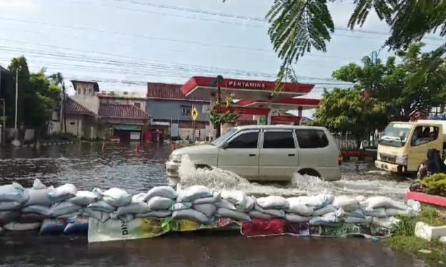 Demak Kota Masih Tergenang Air Banjir , Warga Genggongan Mengungsi ke Wisma Halim