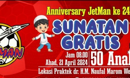 HUT KE 24 JETMAN JEPARA  , Besok Pagi GELAR KHITANAN MASSAL Gratis