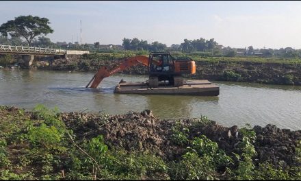 Sungai SWD 1 Desa Tedunan Demak ,  Mulai Di Normalisasi