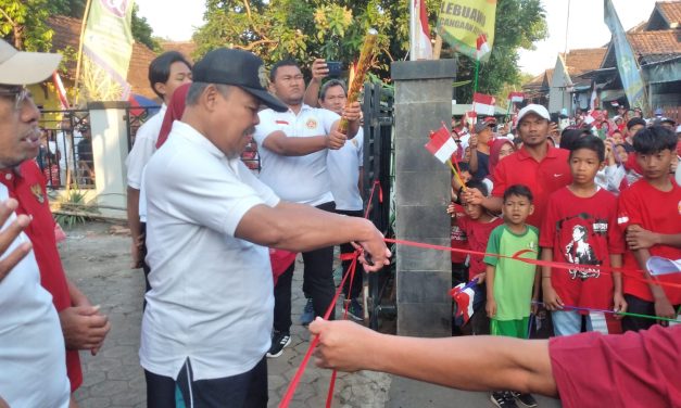 JALAN SEHAT PUNGKASI ACARA SEMARAK KEMERDEKAAN RI KE-79 DESA LEBUAWU