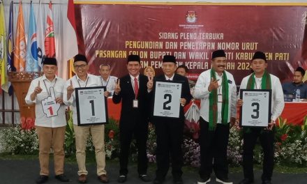 Pengundian Nomor Urut, Paslon Sudewo-Chandra Mendapat Nomor 1