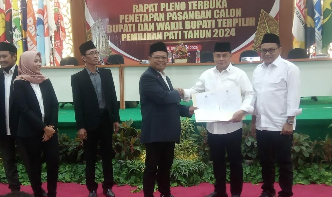 Sudewo-Chandra Ditetapkan sebagai Bupati-Wakil Bupati Pati Periode 2025-2030