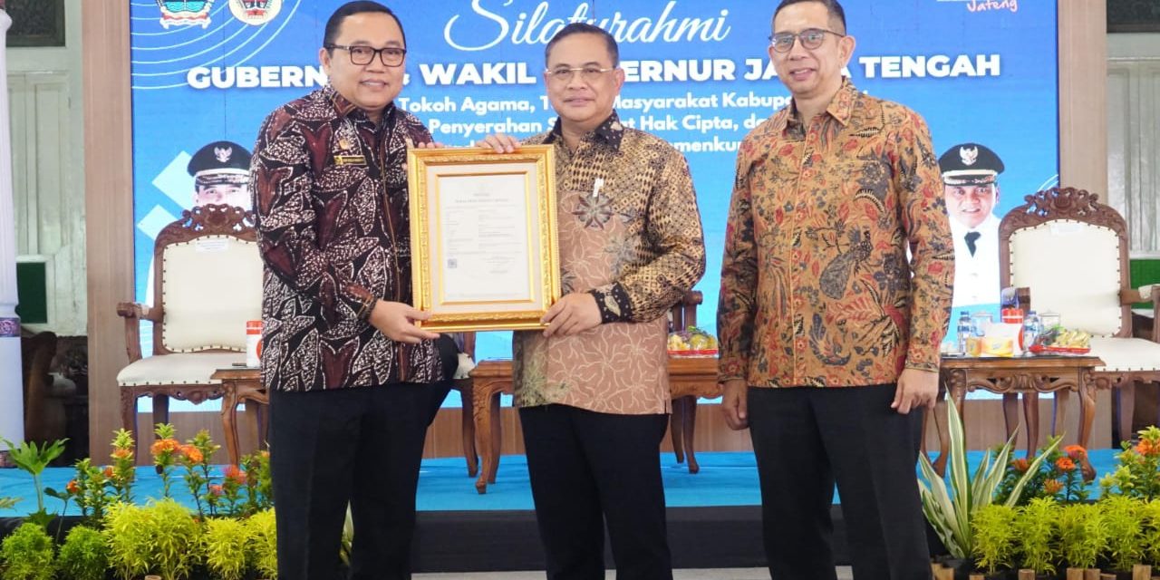 Gubernur Jateng Apresiasi Sudewo, Genggam Hak Paten dari Kemenkum, Komitmennya Bangun SDM Unggul di Kabupaten Pati