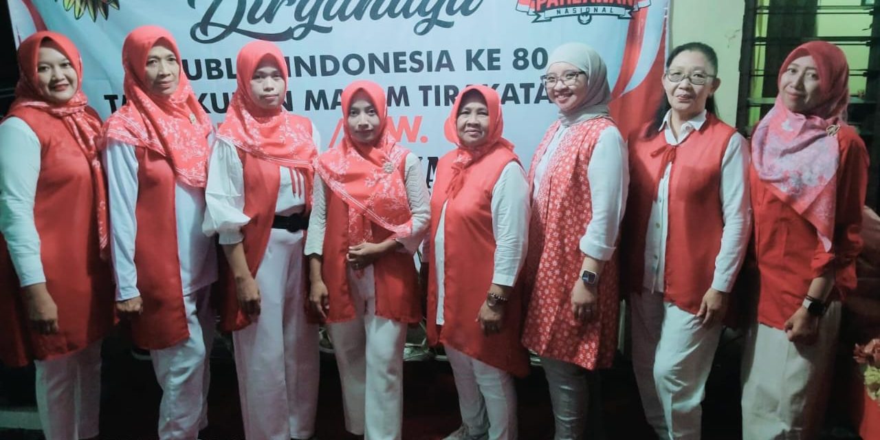 Anak- anak dan Ibu_ibu Semangat Peringati 80 Th Kemerdekaan Indonesia