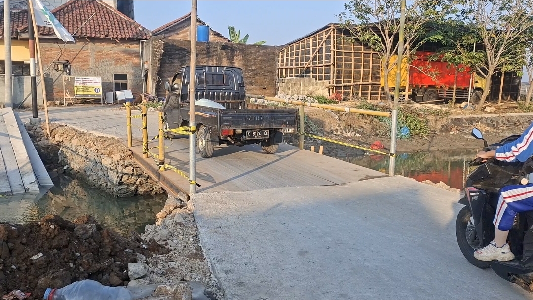 Jembatan Kali Rodo Kedungmalang Jepara  Dibongkar,  Ini Alternatif Jalan Bila Bawa Muatan