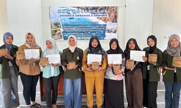 KKN Kolaborasi UNISNU Gandeng PKK Kemujan ,Adakan Kegiatan Workshop Coco fiber.