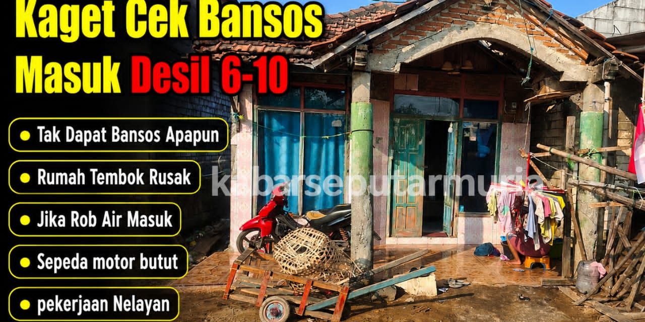 KTP Suami Ibu Ini Masuk Desil 6-10 , Tak Dapat Bansos Apapun , Rumah Tembok Rusak Motor Butut