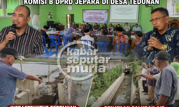 Komisi B DPRD Jepara Monev Ketahanan Pangan dan Produktivitas Pertanian Desa Tedunan Jepara